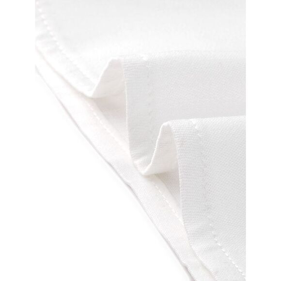 Tops Women's Sleeveless Peter Pan Collar Chambray Shirt White - Picture 4 of 5